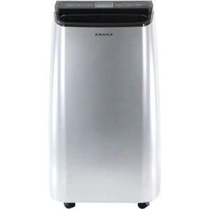 6,500 BTU Portable Air Conditioner Cools 450 Sq. Ft. with LCD Display, Auto-Restart and Wheels in White