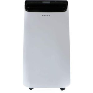 7,500 BTU Portable Air Conditioner Cools 500 Sq. Ft. with LCD Display, Auto-Restart and Wheels in White