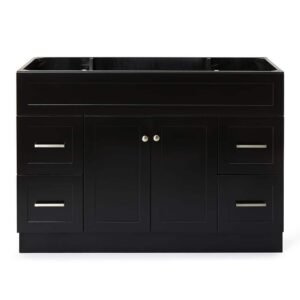 Hamlet 48 in. W x 21.5 in. D x 34.5 in. H Freestanding Bath Vanity Cabinet Only in Black