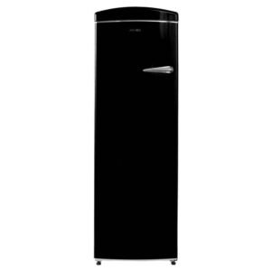 8.3 cu. Ft. Classic Retro Upright Freezer Frost Free 24 in. 110V w/ 6 Drawers in Black