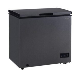 34.5 in. W 7 cu. ft. Manual Defrost Chest Freezer, Granite Design Deep Freezer with Adjustable Thermostat in Black