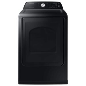 7.4 cu. ft. Vented front load Smart Gas Dryer with Sensor Dry in Brushed Black