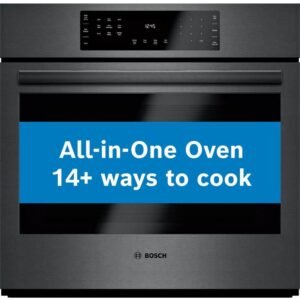 800 Series 30 in. Built-In Smart Single Electric Convection Wall Oven with Self-Cleaning in Black Stainless Steel