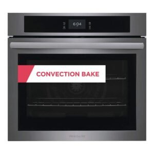 30 in. Single Electric Built-In Wall Oven with Convection in Black Stainless Steel