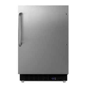 2.68 cu. ft. Manual Defrost Mini Upright Freezer in Stainless Steel, ADA Compliant