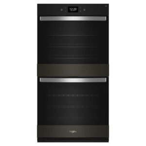 30 in. Double Electric Wall Oven with True Convection Self-Cleaning in Black Stainless Steel with PrintShield Finish