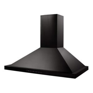 30 in. 400 CFM Convertible Vent Wall Mount Range Hood in Black Stainless Steel