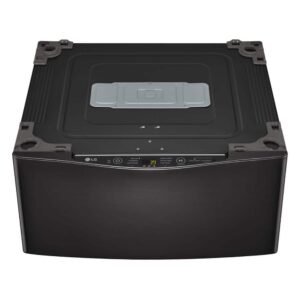 29 in. 1.0 cu. ft. SideKick Laundry Pedestal Washer with Slim DirectDrive motor and 3-Motion Technology in Black Steel