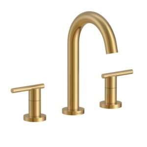 Parma Trim Line 2H Widespread Lavatory Faucet with Metal Touch Down Drain 1.2 GPM Brushed Bronze in Diameter, Deck Mount