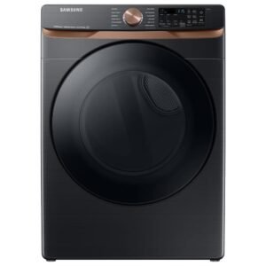 7.5 cu. ft. Smart Gas Dryer in Brushed Black with Steam Sanitize+ and Sensor Dry