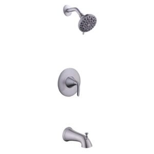 Irena Single-Handle 6-Spray Tub and Shower Faucet in Brushed Nickel (Valve Included)