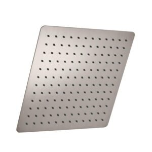 Modern 1-Spray 12 in. Single Ceiling Mount Fixed Shower Head in Brushed Nickel