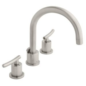 Dorset 8 in. Widespread Double-Handle High-Arc Bathroom Faucet in Brushed Nickel