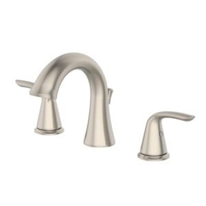 Irena 8 in. Widespread 2-Handle Bathroom Faucet in Brushed Nickel
