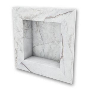 17 in. x 17 in. Square Recessed Shampoo Caddy in Calypso