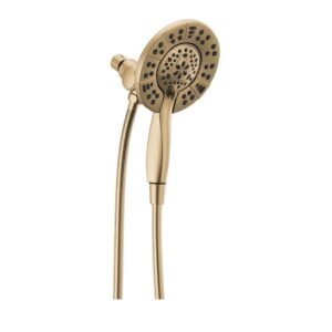 In2ition Gold 4-Spray Patterns 1.75 GPM 6 in. Wall Mount Dual Shower Heads in Champagne Bronze