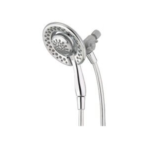 In2ition 4-Spray Patterns 1.75 GPM 6.13 in. Wall Mount Dual Shower Heads in Chrome