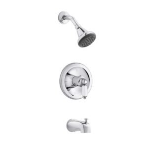 Teapot Single-Handle Tub and Shower Faucet in Chrome (Valve Included)