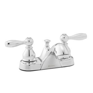 Mandouri 4 in. Centerset 2-Handle Low-Arc Bathroom Faucet in Chrome