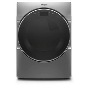 7.4 cu. ft. 240-Volt Chrome Shadow Stackable Smart Electric Vented Dryer with Remote Start, ENERGY STAR