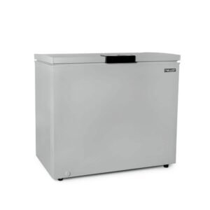 6.7 cu. ft. Compact Chest Freezer and Refrigerator with Digital Control in Cool Gray