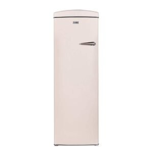 8.3 cu. Ft. Classic Retro Upright Freezer Frost Free 24 in. 110V w/ 6 Drawers in Cream