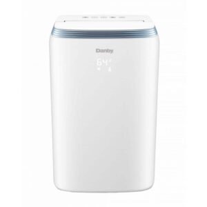 8,000 BTU Portable Air Conditioner Cools 400 Sq. Ft. with Heater and Dehumidifier in White