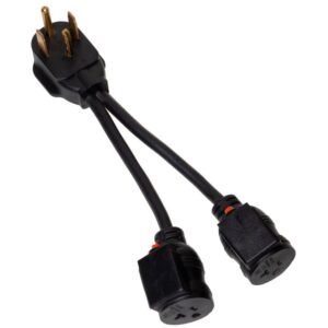 4-Prong 240-Volt to 120-Volt GE Profile Ultra Fast Combo Plug Adapter