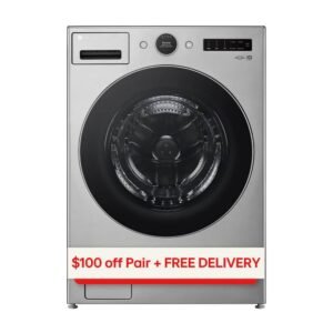 4.5 cu. ft. Stackable Smart Front Load Washer in Graphite Steel with ezDispense, AI Digital Dial, Steam and TurboWash360