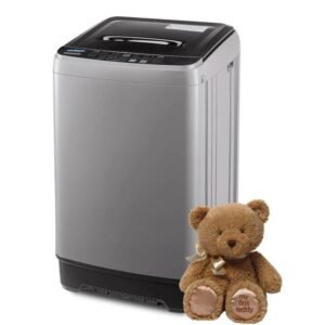 1.39 cu.ft. Top Load Washer in Gray with 17.8 lbs Large Capacity, 8 Water Level and Max Spin Speed 1000 RPM