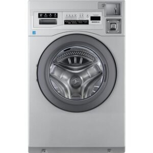 Commercial Laundry 27 in. 3.5 cu. ft. Grey Front Load Washing Machine, Coin Operated and free Use