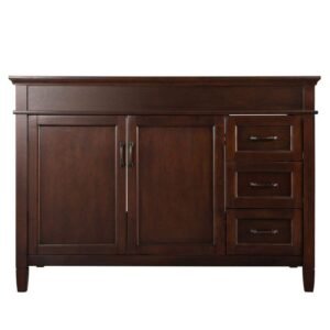Ashburn 48 in. W x 21.63 in. D x 34 in. H Bath Vanity Cabinet without Top in Mahogany