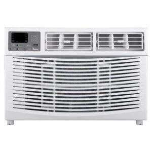 12,000 BTU 115-Volts Through-The-Wall Air Conditioner Cools 450-550 Sq. Ft. with Remote Controller and Wi-Fi in White