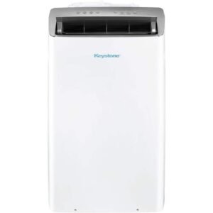 12,000 BTU (DOE) Portable Air Conditioner Cools 550 sq. ft. with Dehumidifier and Remote in White