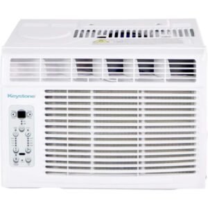 14,500 BTU 115V Window Air Conditioner Cools 650 Sq. Ft. with Dehumidifier and Smart Remote Control in White