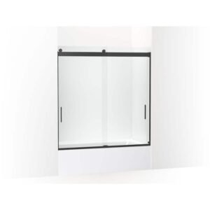 Levity 57-60 in. W x 62 in. H Frameless Sliding Tub Door with 3/8 in. Crystal Clear Glass and Reversible Track