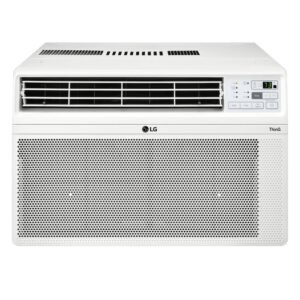 18,000 BTU 230/208V Window Air Conditioner Cools 1000 sq. ft. with Remote, Dehumidifier and in White