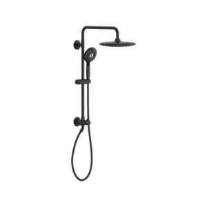 Spectra Versa 4-Spray Round 24 in. Wall Bar Shower Kit with Hand Shower 1.8 GPM in Matte Black
