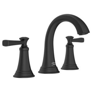 Rumson 8 in. Widespread 2-Handle Bathroom Faucet in Matte Black