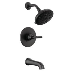 Lorna Single Handle 5-Spray Tub and Shower Faucet 1.75 GPM in Matte Black Valve Included