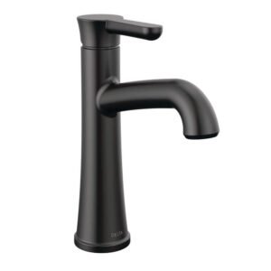 Greydon Single Handle Single Hole Bathroom Faucet in Matte Black