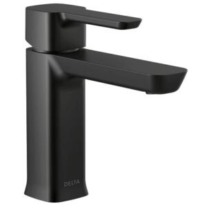 Modern Project-Pack Single Hole Single-Handle Bathroom Faucet in Matte Black