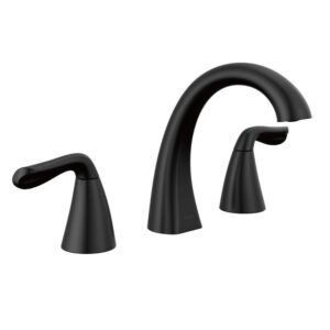 Arvo 8 in. Widespread 2-Handle Bathroom Faucet in Matte Black
