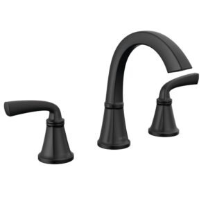 Geist 8 in. Widespread Double-Handle Bathroom Faucet in Matte Black