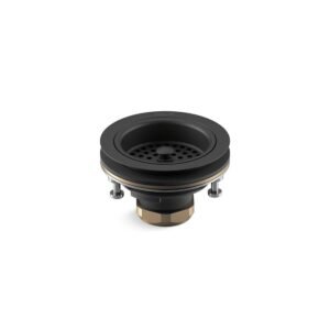 Duostrainer 4-1/2 in. Sink Strainer in Matte Black