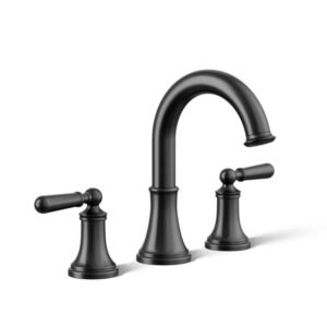 Capilano 8 in. Widespread Double Handle Bathroom Faucet in Matte Black