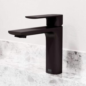 Davidson Single Handle Single-Hole Bathroom Faucet Sink in Matte Black