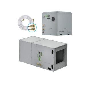 GeoCool Geothermal 60k BTU 5-Ton Horizontal Split Heat Pump System-Left/Right Return-15 ft. Line Set