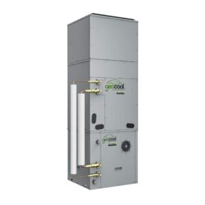GeoCool Geothermal 48k BTU 4-Ton Vertical Upflow Single-Stack System with Quick Connect Line Set-Bottom Return