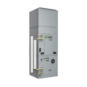 GeoCool Geothermal 60k BTU 5-Ton Vertical Upflow Single-Stack System with Quick Connect Line Set-Bottom Return